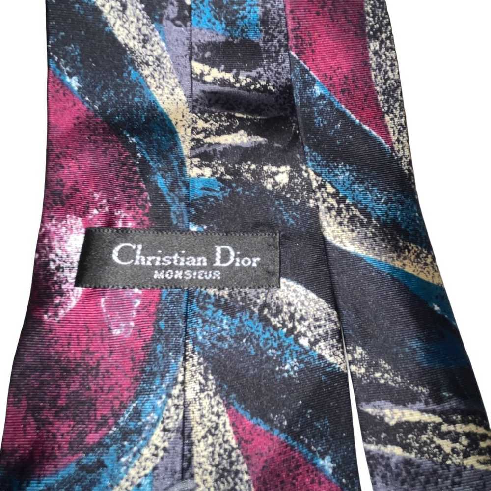 Vintage Christian Dior Men’s Paint Splash Printed… - image 5