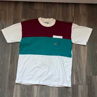 Vintage Aui Aui Aui Tri-Color Pocket T-Shirt Size… - image 1