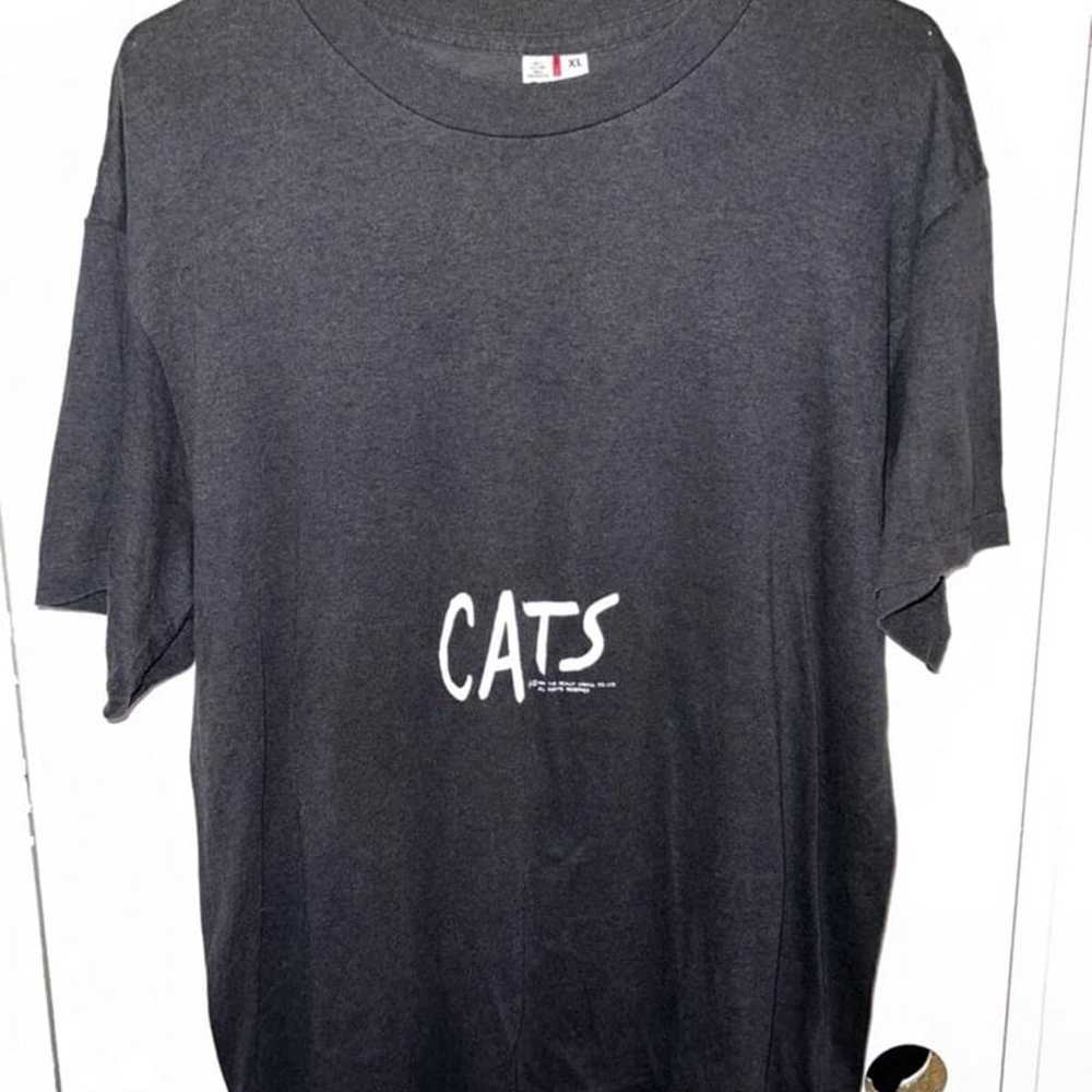 Vintage 80's Black Cats Broadway Musical T-Shirt … - image 1