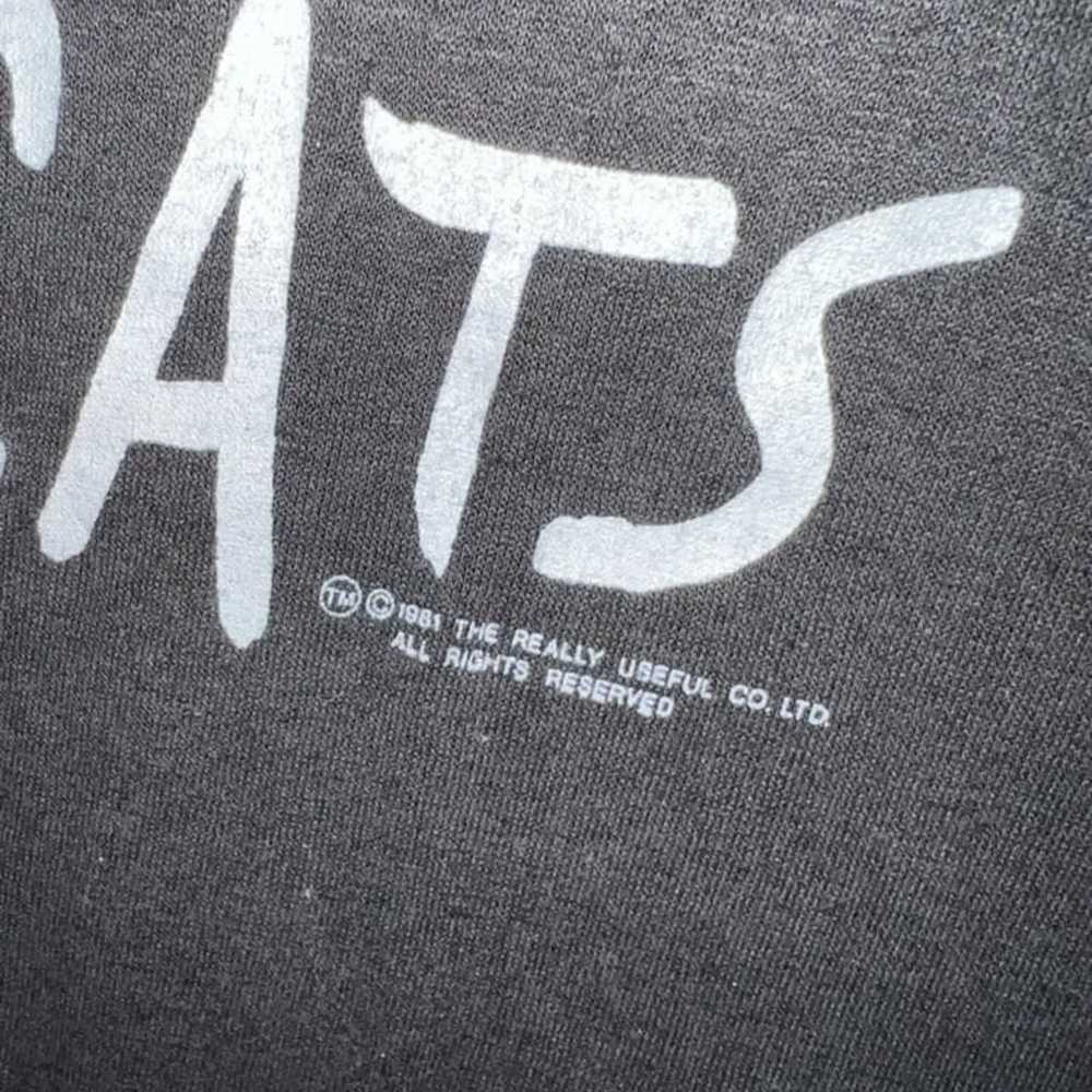 Vintage 80's Black Cats Broadway Musical T-Shirt … - image 2