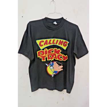 Vintage Calling Dick Tracy Single Stitched T-Shir… - image 1