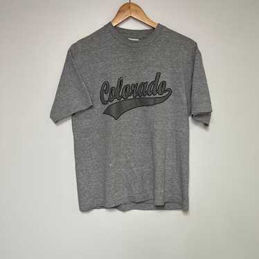 Vintage Colorado Shirt 90s Denver T-Shirt Gray Te… - image 1