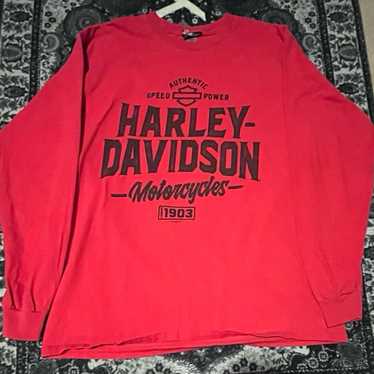 VINTAGE HARLEY DAVIDSON LONG SLEEVE SHIRT - image 1