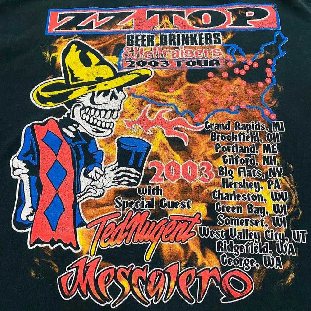 ZZ Top 2003 tour t shirt - image 4