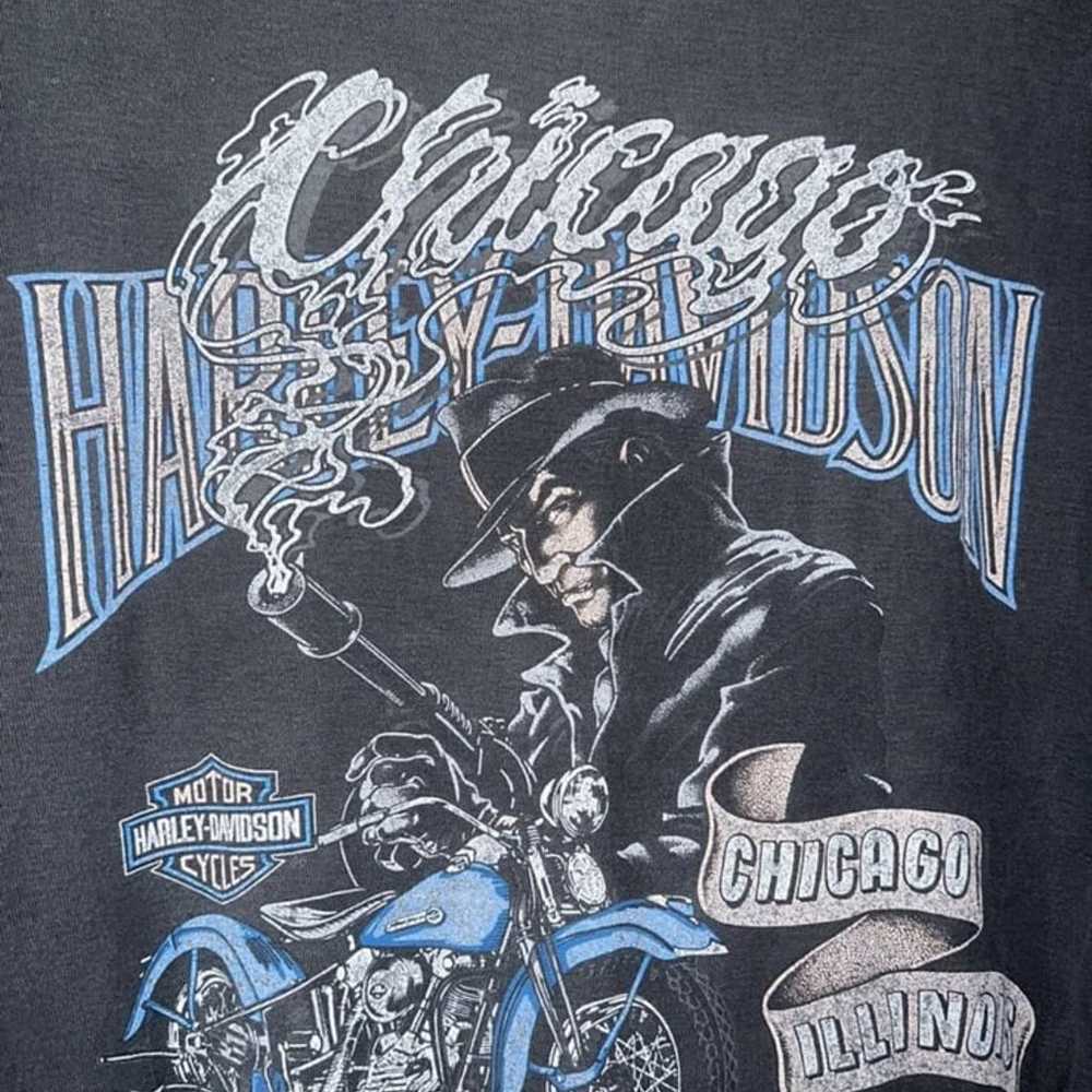 Vintage Men’s 90s Harley Davidson Chicago Illinoi… - image 2