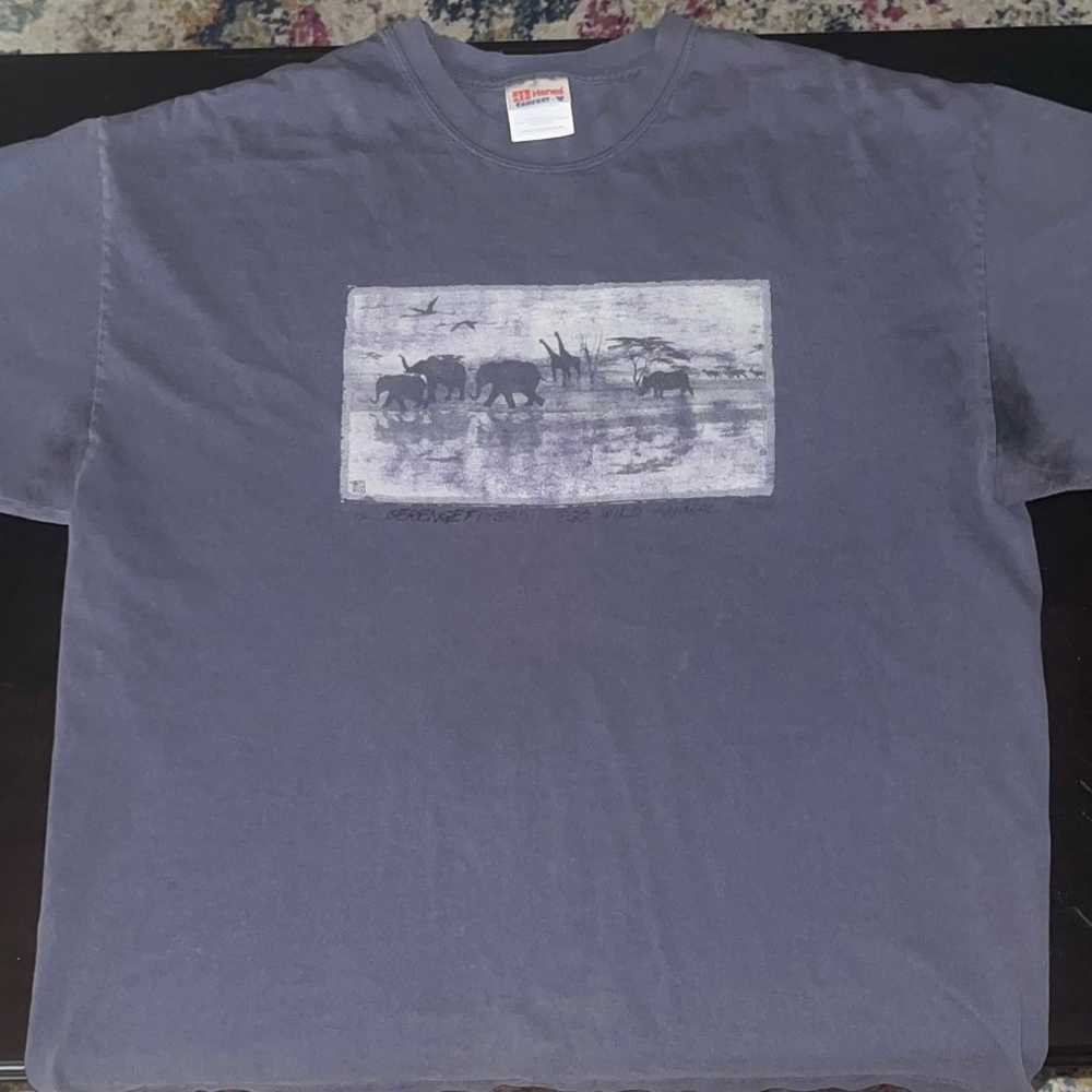 Early 2000s Hanes Graphic T Shirt - image 1