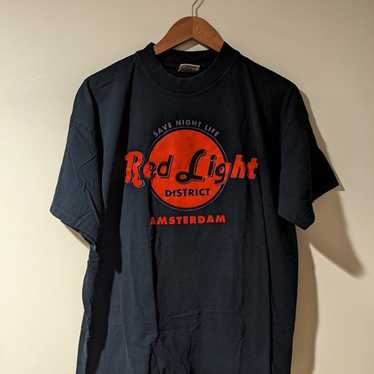 Vintage Red Light District Amsterdam Black X-Larg… - image 1