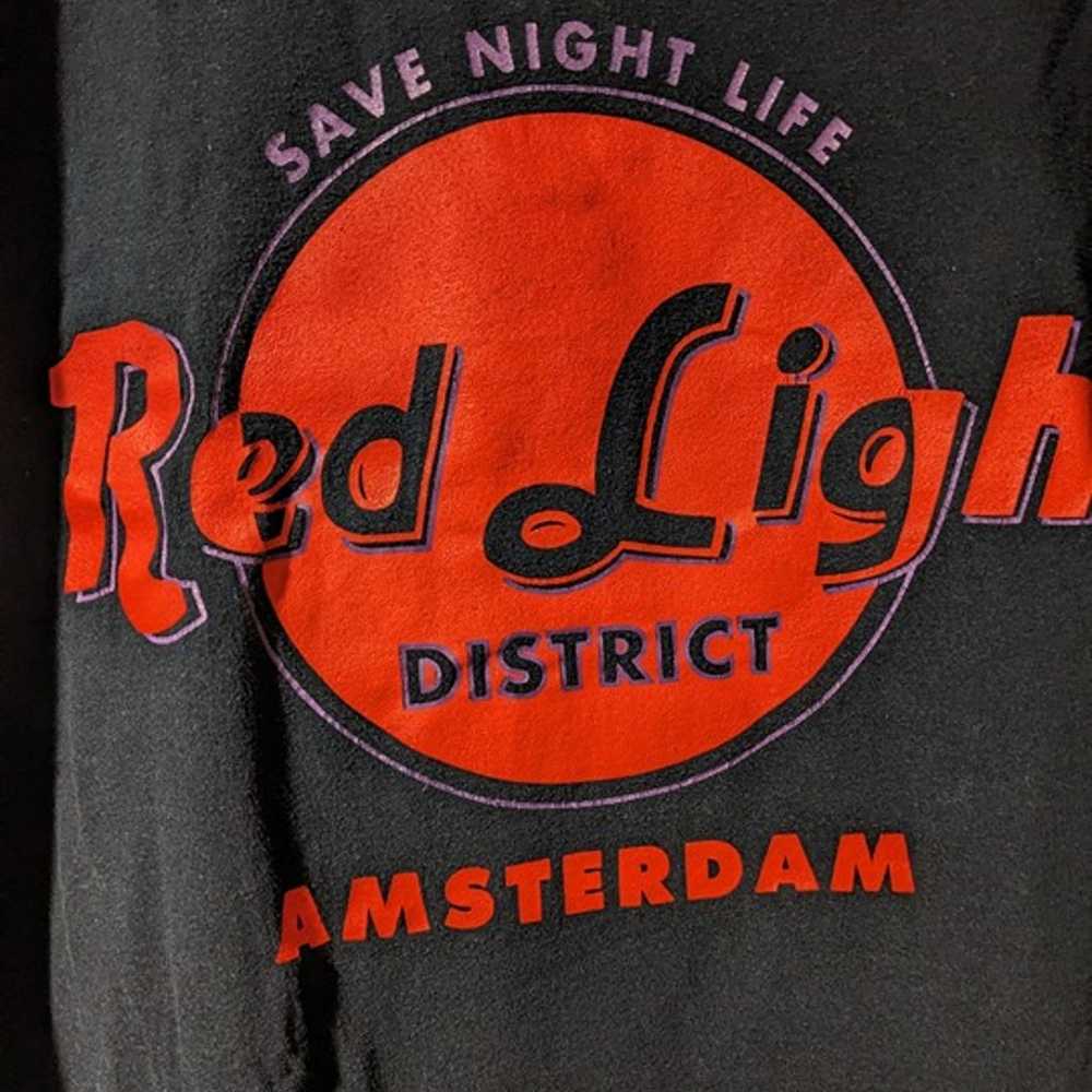 Vintage Red Light District Amsterdam Black X-Larg… - image 2
