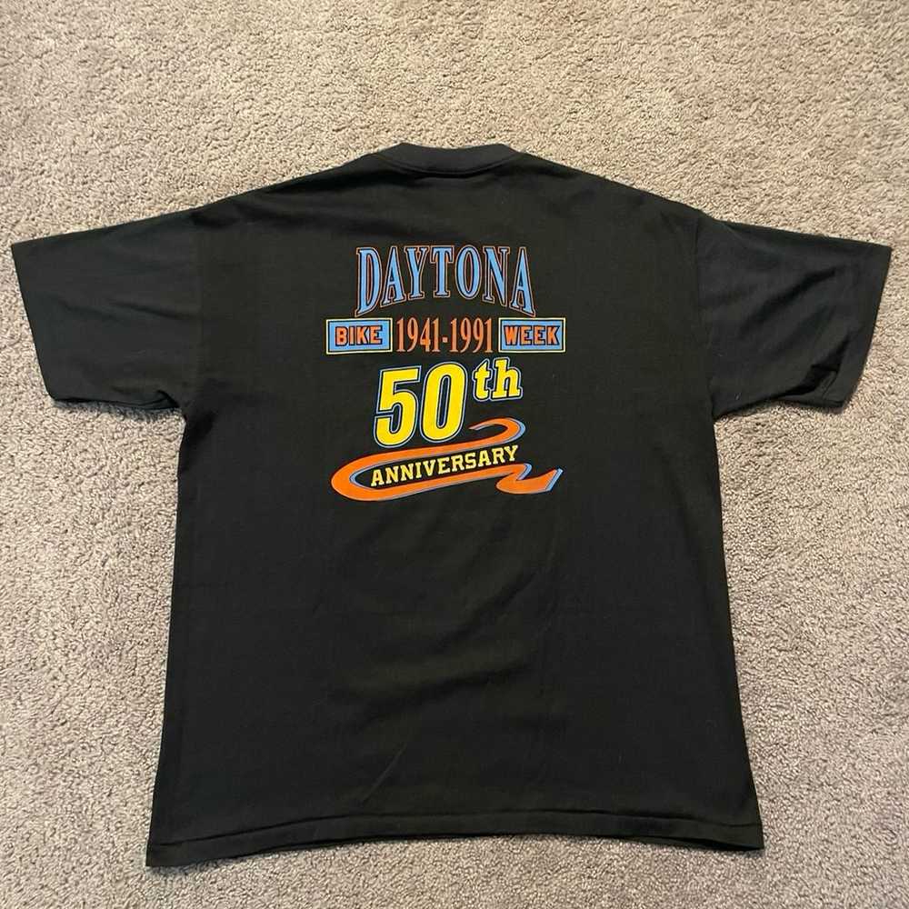 Vintage 1987 80s Single Stitch Harley Davidson Sh… - image 4