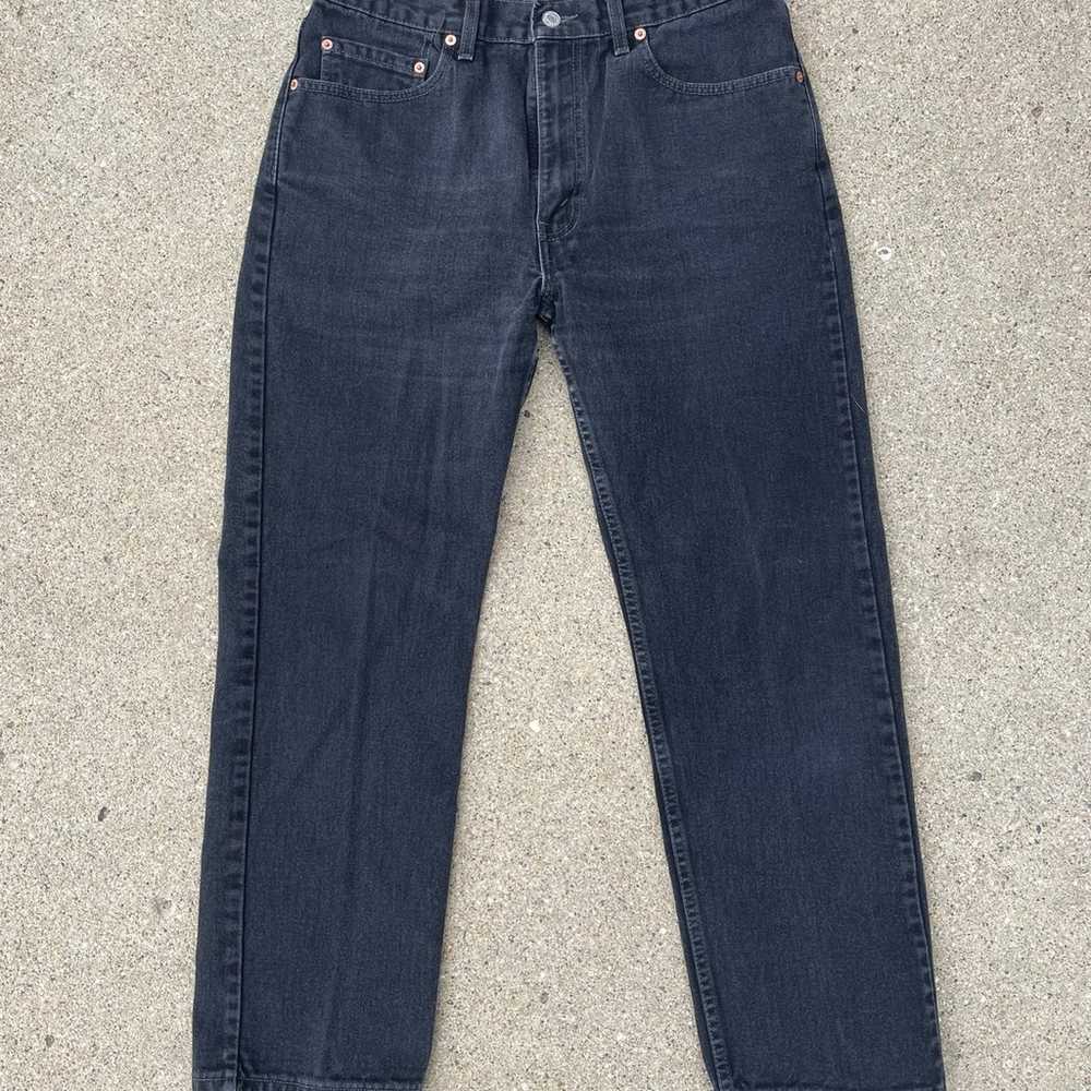 Vintage Levis 505 Black Denim Jeans - image 1