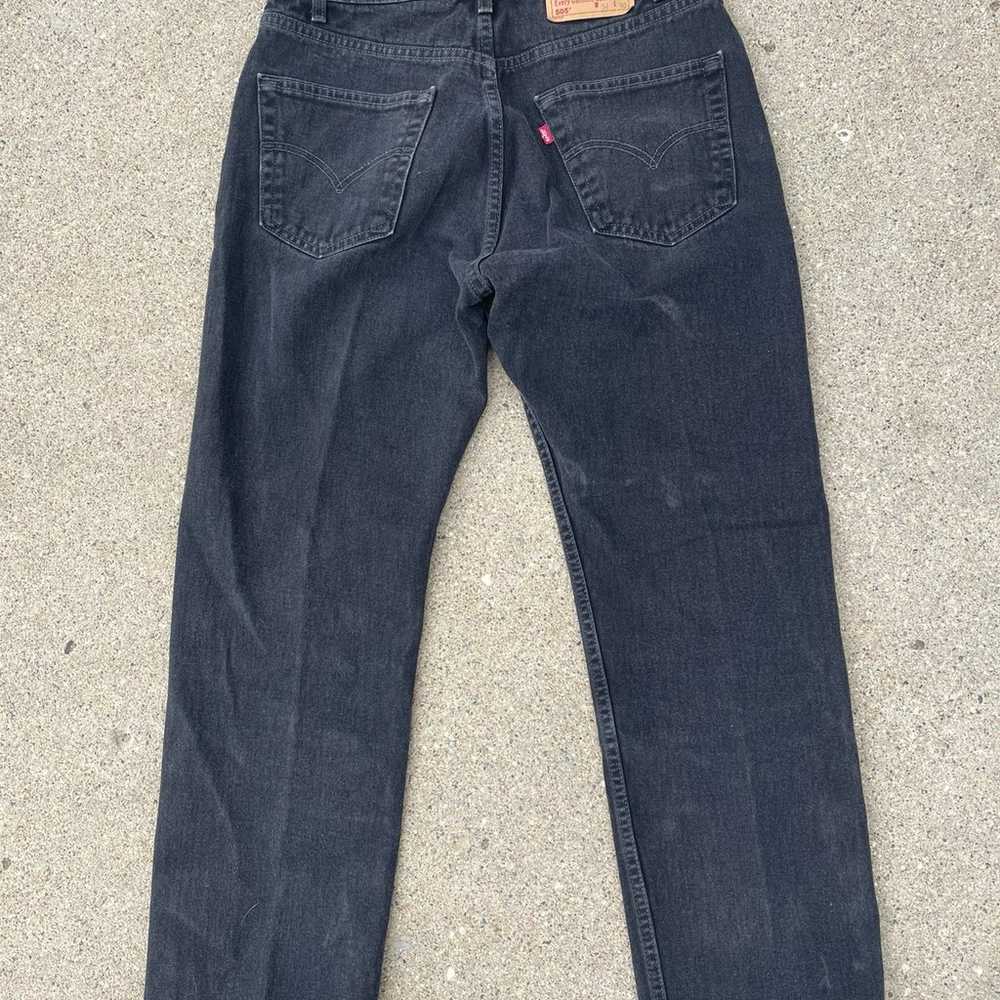 Vintage Levis 505 Black Denim Jeans - image 2