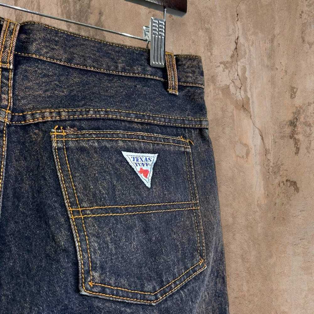 Vintage Texas Tuff Jeans Dark Wash Denim Relaxed … - image 5