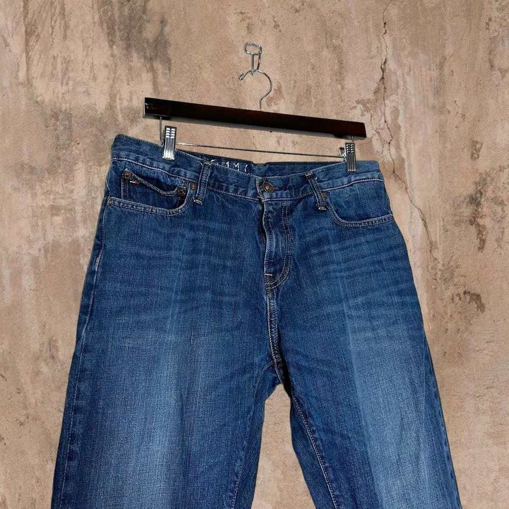Vintage Tommy Hilfiger Jeans Dark Wash Denim Stra… - image 4