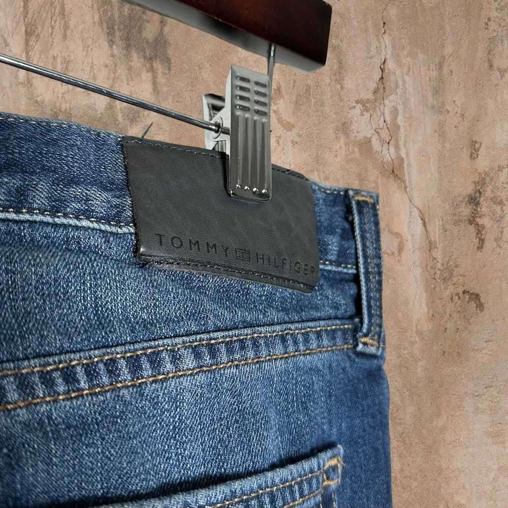 Vintage Tommy Hilfiger Jeans Dark Wash Denim Stra… - image 6