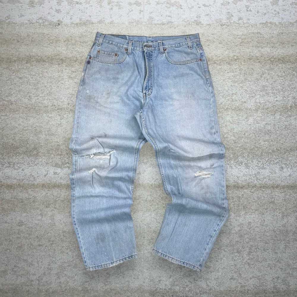 Vintage Levis Jeans 550 Relaxed Fit Light Wash Ma… - image 2