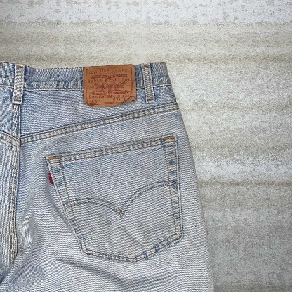 Vintage Levis Jeans 550 Relaxed Fit Light Wash Ma… - image 3