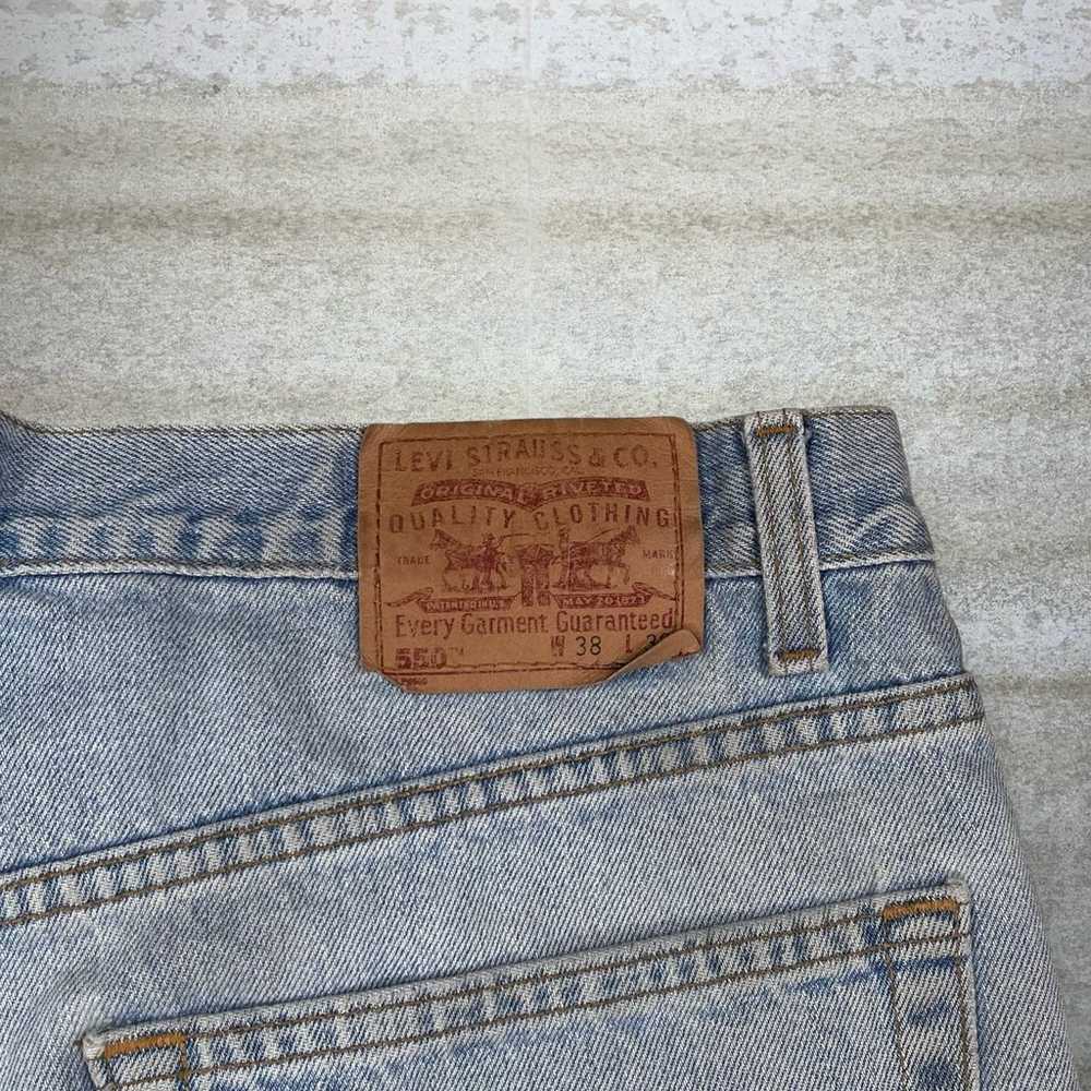Vintage Levis Jeans 550 Relaxed Fit Light Wash Ma… - image 4