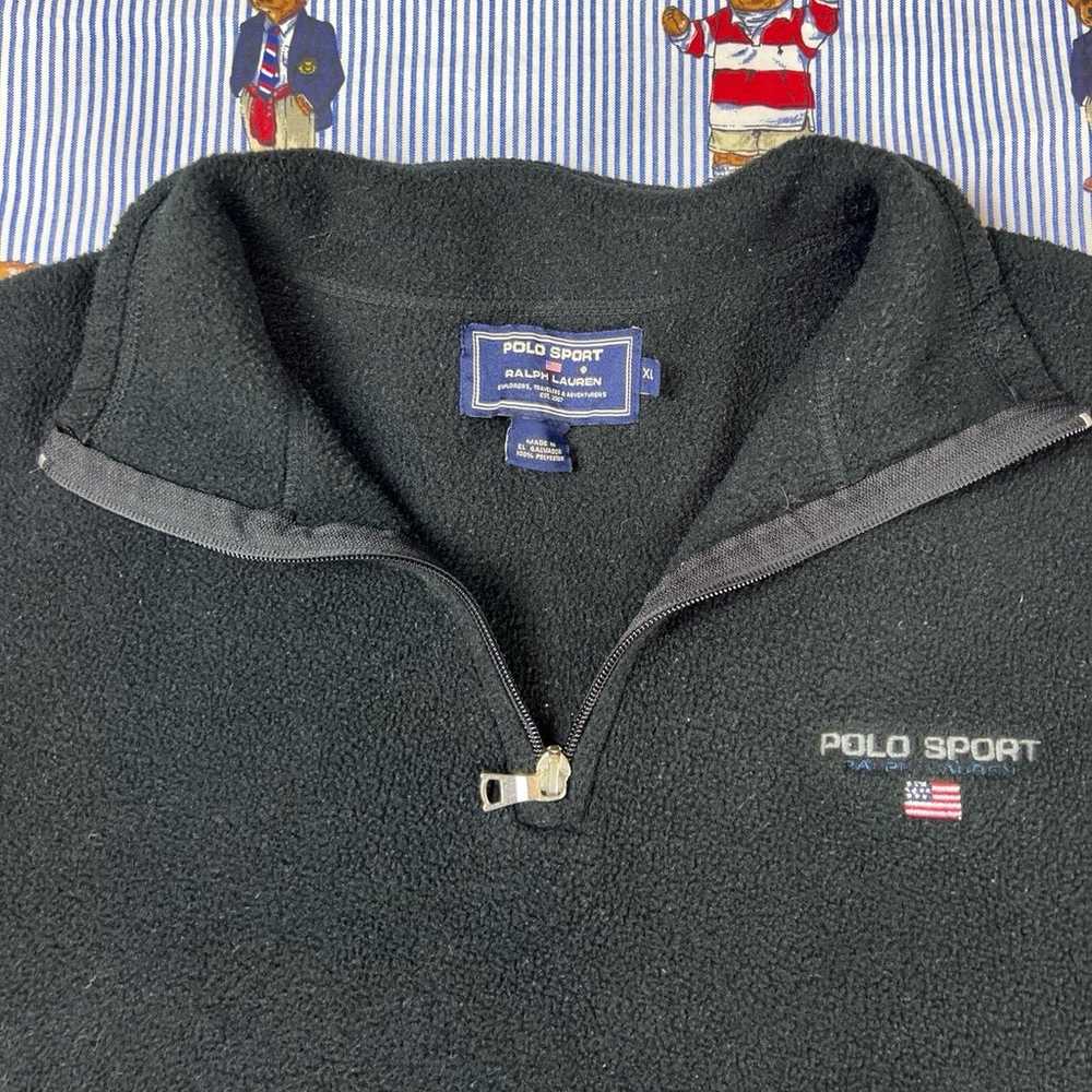 Vintage Polo Sport Ralph Lauren Fleece Pullover M… - image 2