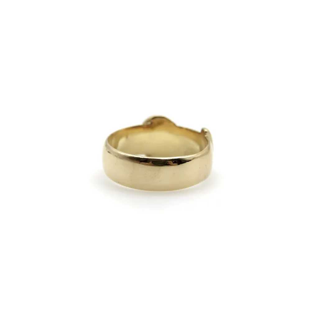 Edwardian 18K Gold Buckle Ring - image 8