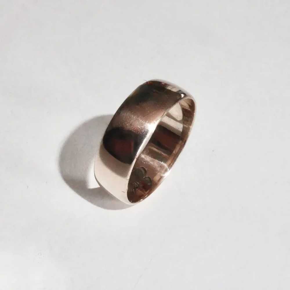 14k Rose Gold Band Ring dated 1904 - image 7