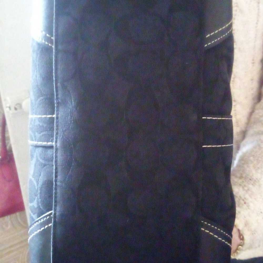 Large COACH Belted Handbag Black - image 6