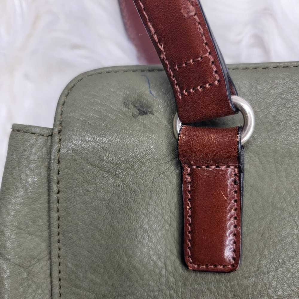 Fossil Green Lane Leather Purse/Satchel - image 10