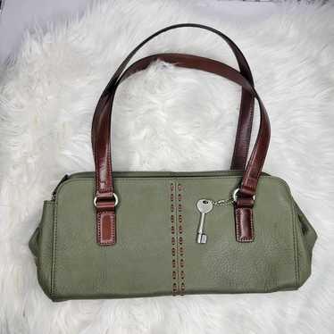 Fossil Green Lane Leather Purse/Satchel - image 1