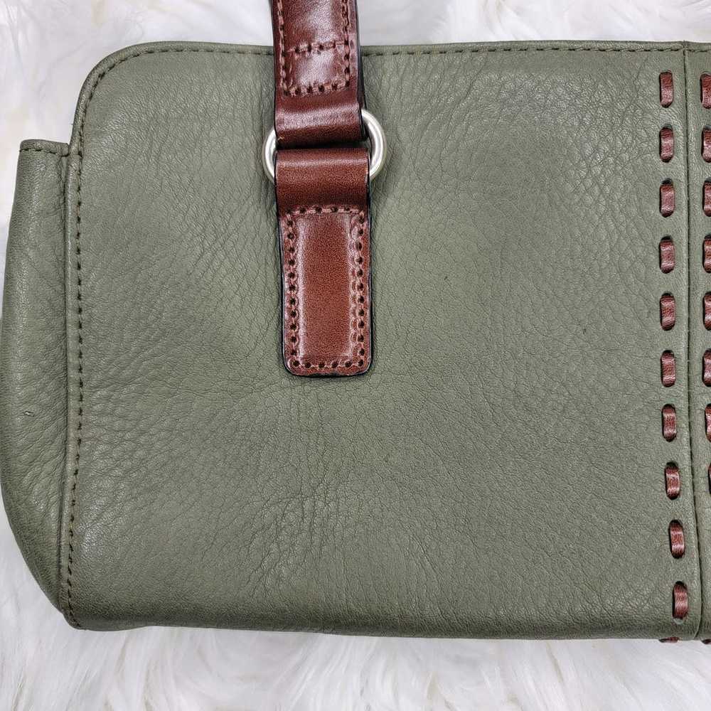 Fossil Green Lane Leather Purse/Satchel - image 2