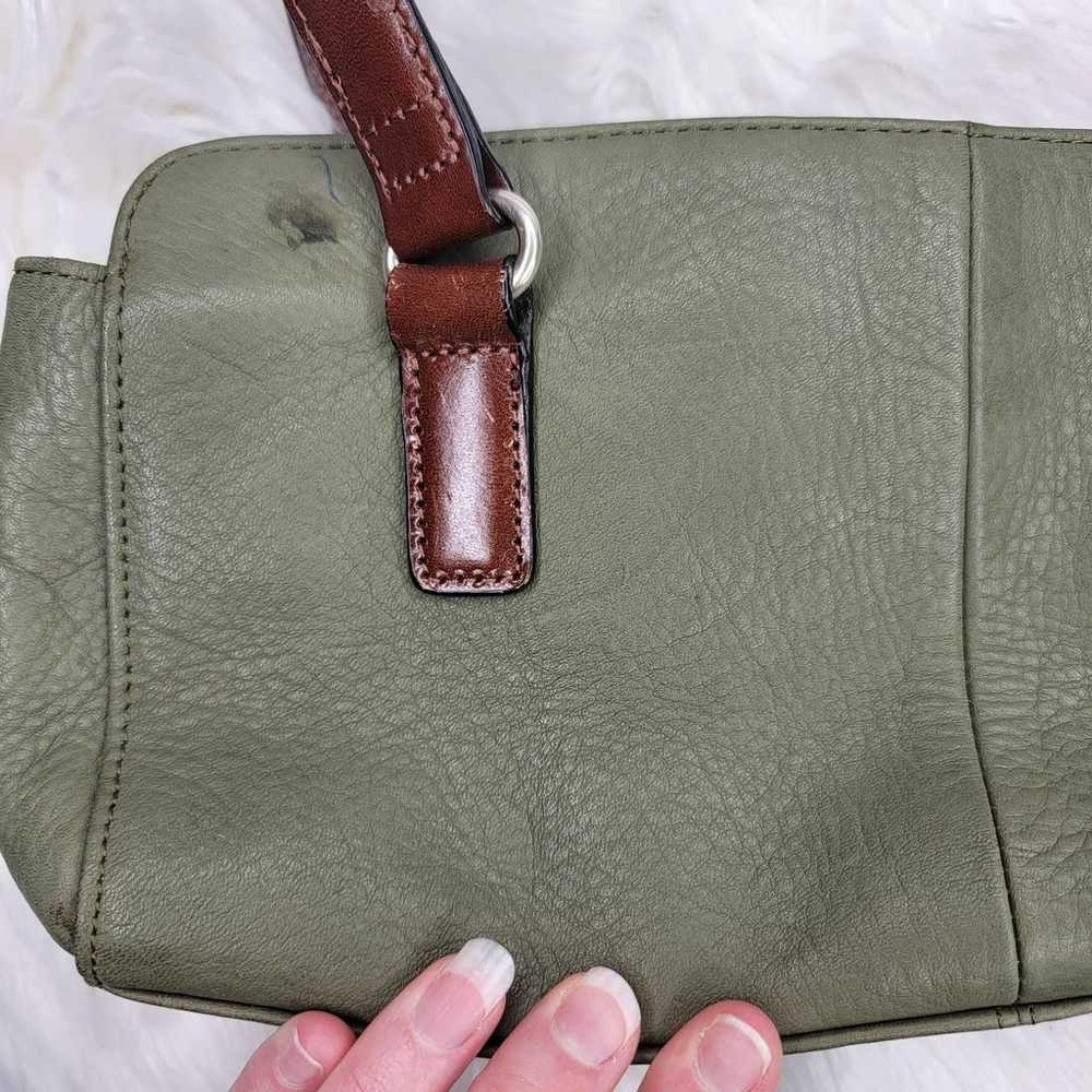 Fossil Green Lane Leather Purse/Satchel - image 6
