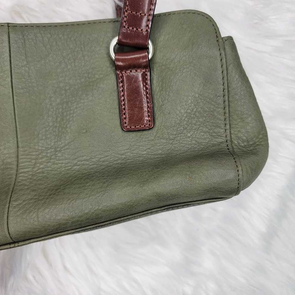 Fossil Green Lane Leather Purse/Satchel - image 7