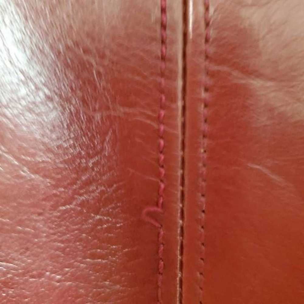 Vintage Etienne Aigner Hand Leather OXBLOOD Shoul… - image 8