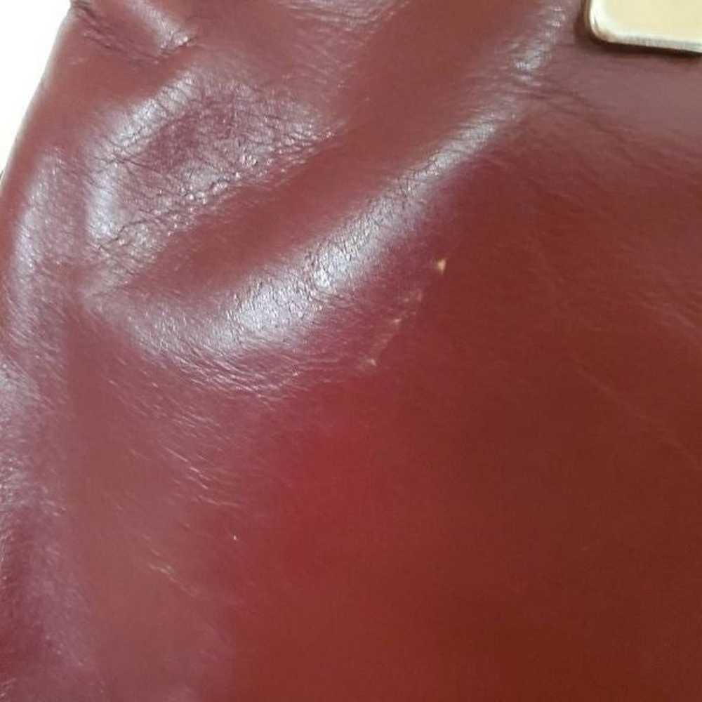Vintage Etienne Aigner Hand Leather OXBLOOD Shoul… - image 9