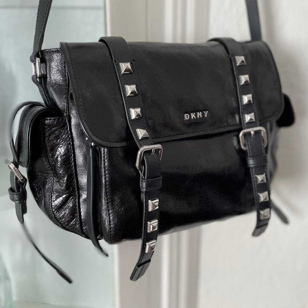 Studded DKNY Messenger Bag - image 2