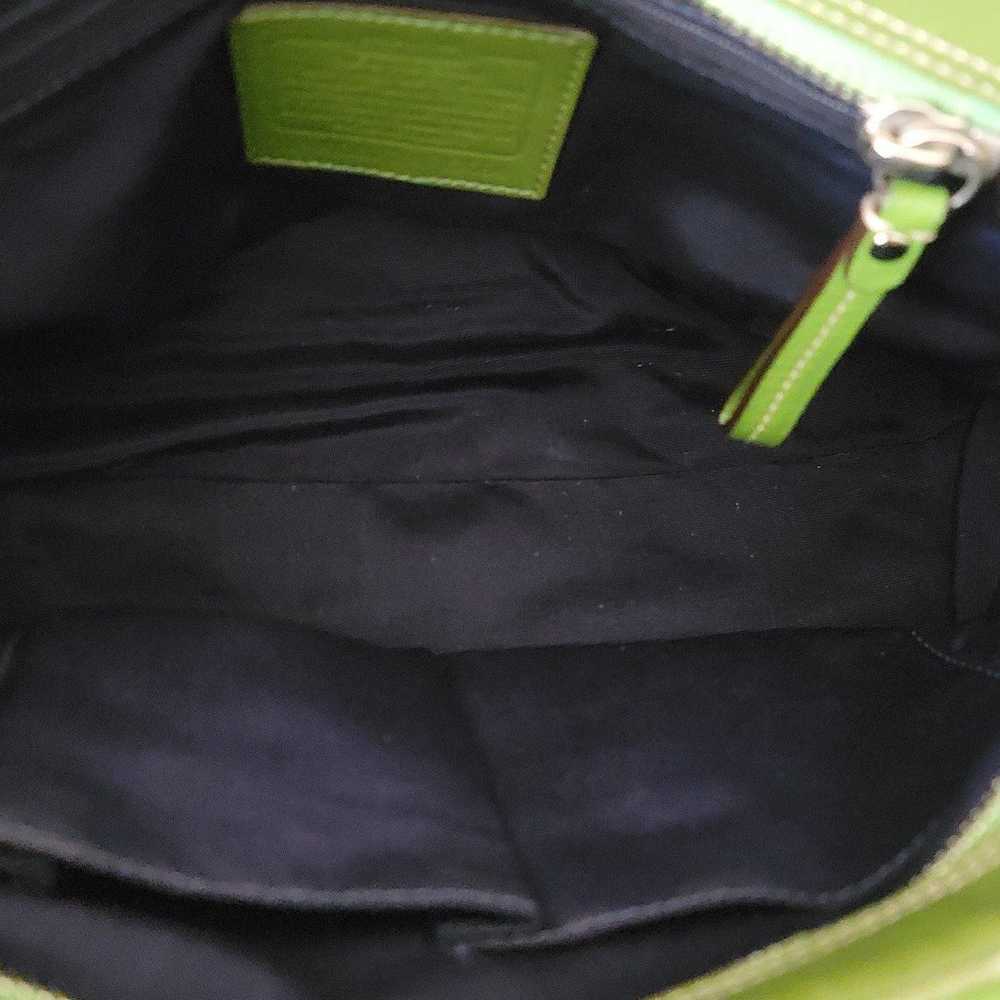 Rare Coach boho green Hampton shoulder bag - image 10