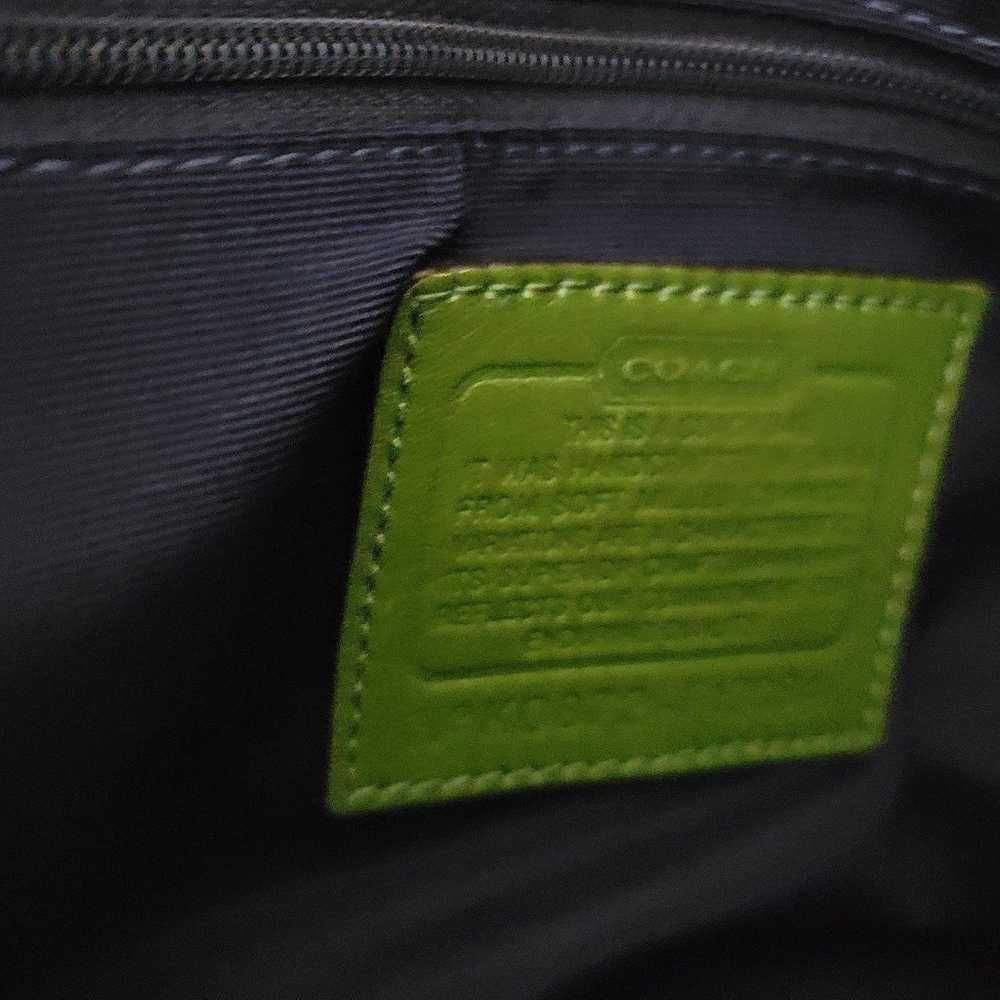 Rare Coach boho green Hampton shoulder bag - image 11