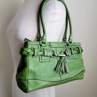 Rare Coach boho green Hampton shoulder bag - image 1