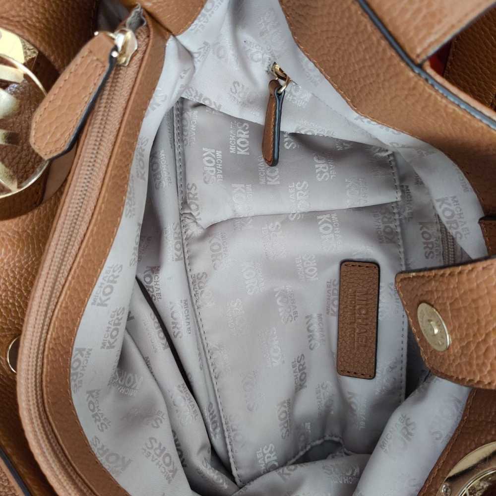 Michael Kors Carmel Fulton Pebbled Shoulder Bag - image 11