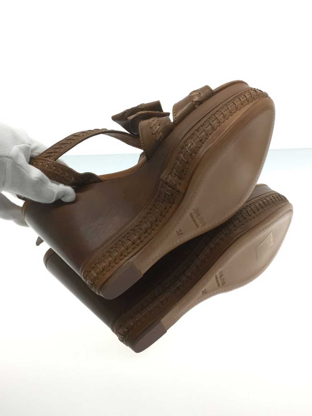 Miu Miu Sandals/37/Cml/Leather/Ribbon Shoes BO748 - image 5