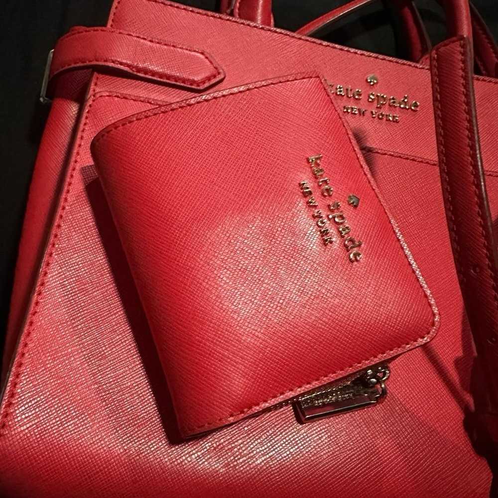 Kate Spade red purse set - image 2