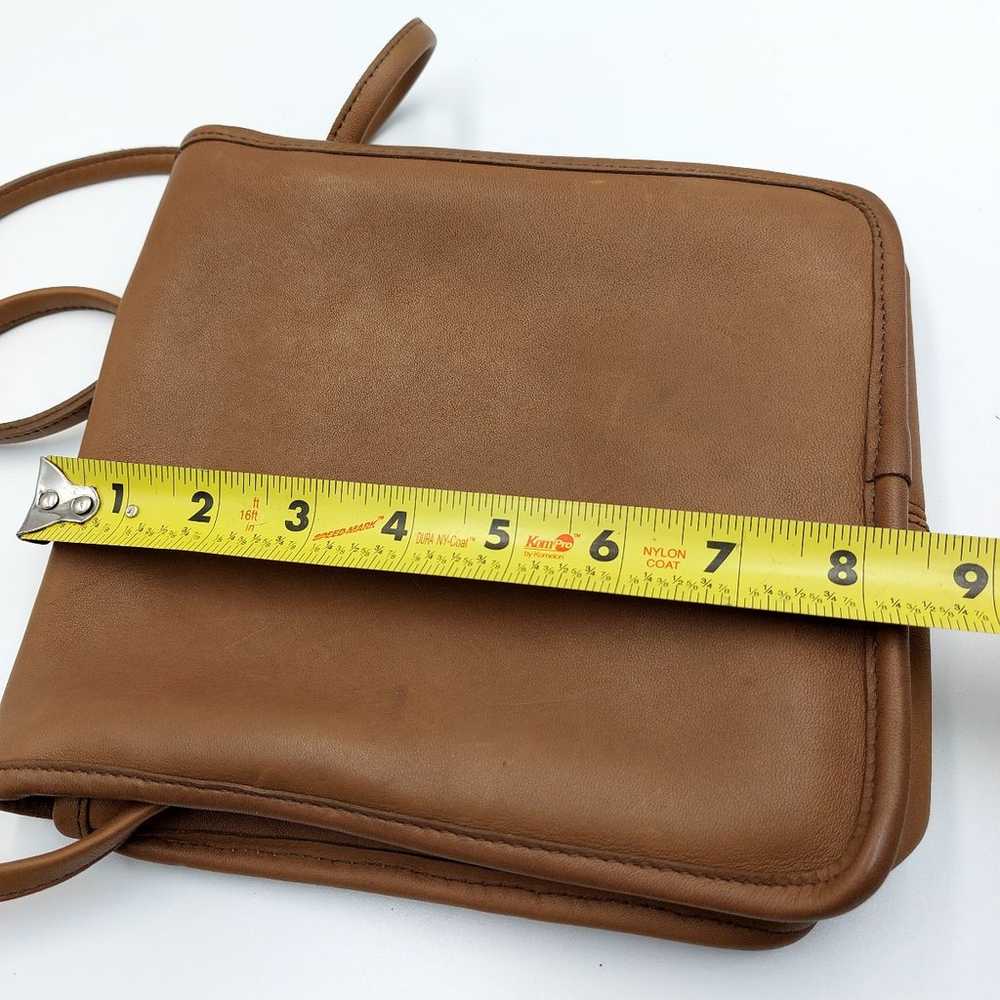 Vtg. 80s COACH Leather Shoulder Bag Crossbody Eng… - image 10