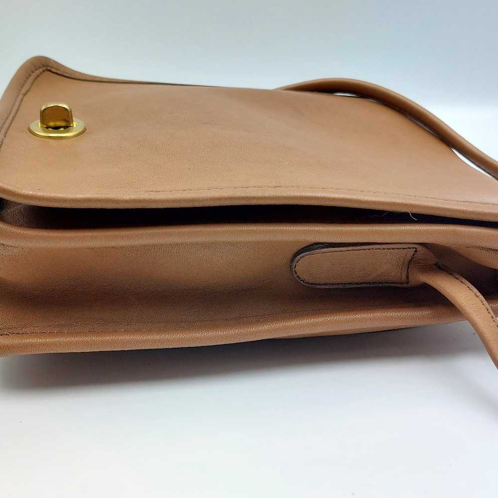 Vtg. 80s COACH Leather Shoulder Bag Crossbody Eng… - image 4