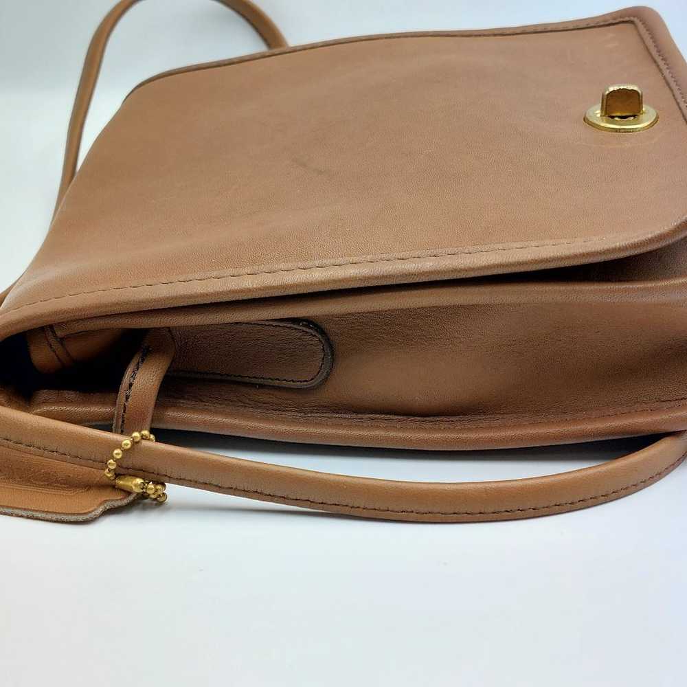 Vtg. 80s COACH Leather Shoulder Bag Crossbody Eng… - image 5