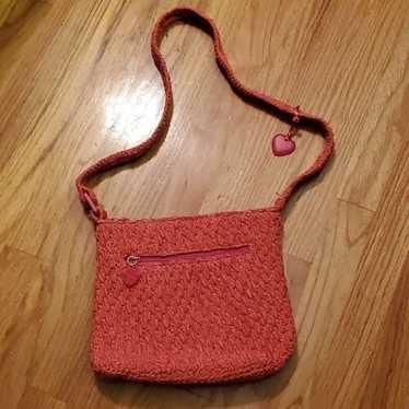 woven crochet style shoulder bag purse - image 1