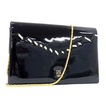 Givenchy Sacs | Black Patent Leather & Gold Chain… - image 1