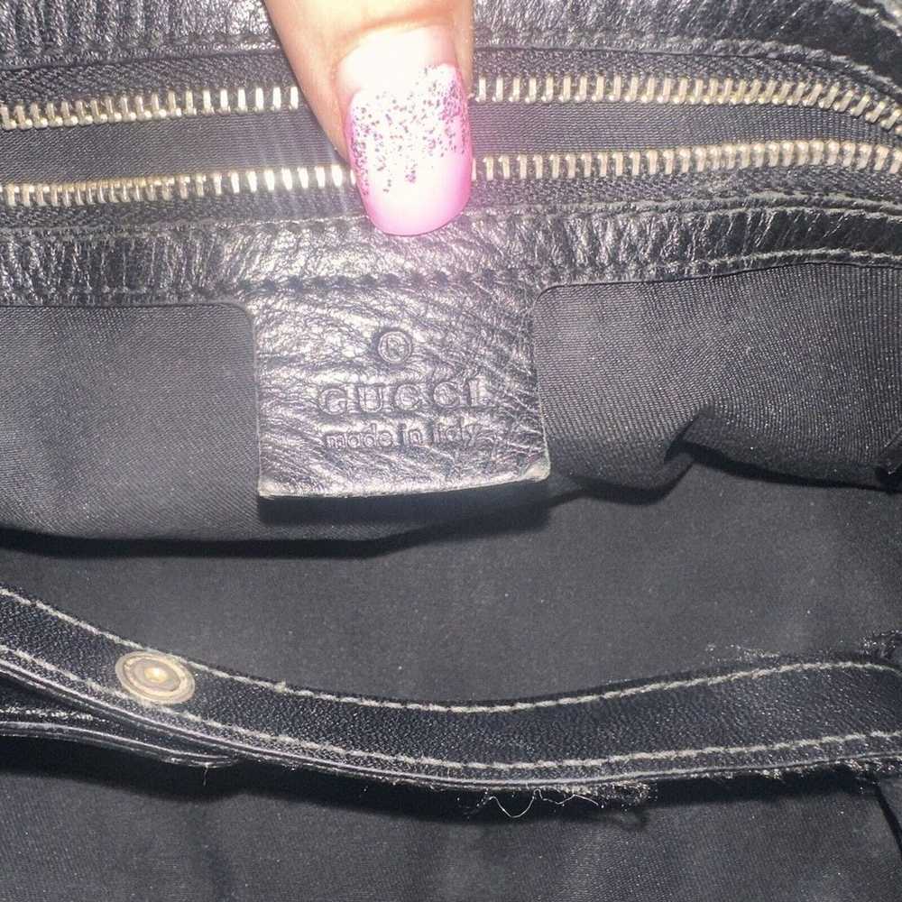 Authentic Gucci Black GG Monogram Pelham Handbag … - image 12