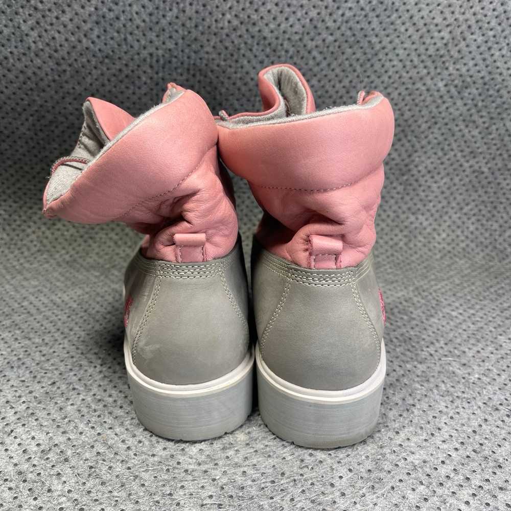 Timberland Pink Grey Suede Boots Size 8.5 Women’s - image 6