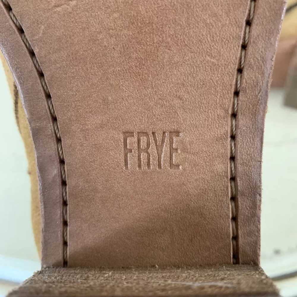 frye tan suede women’s size 10 boots - image 7