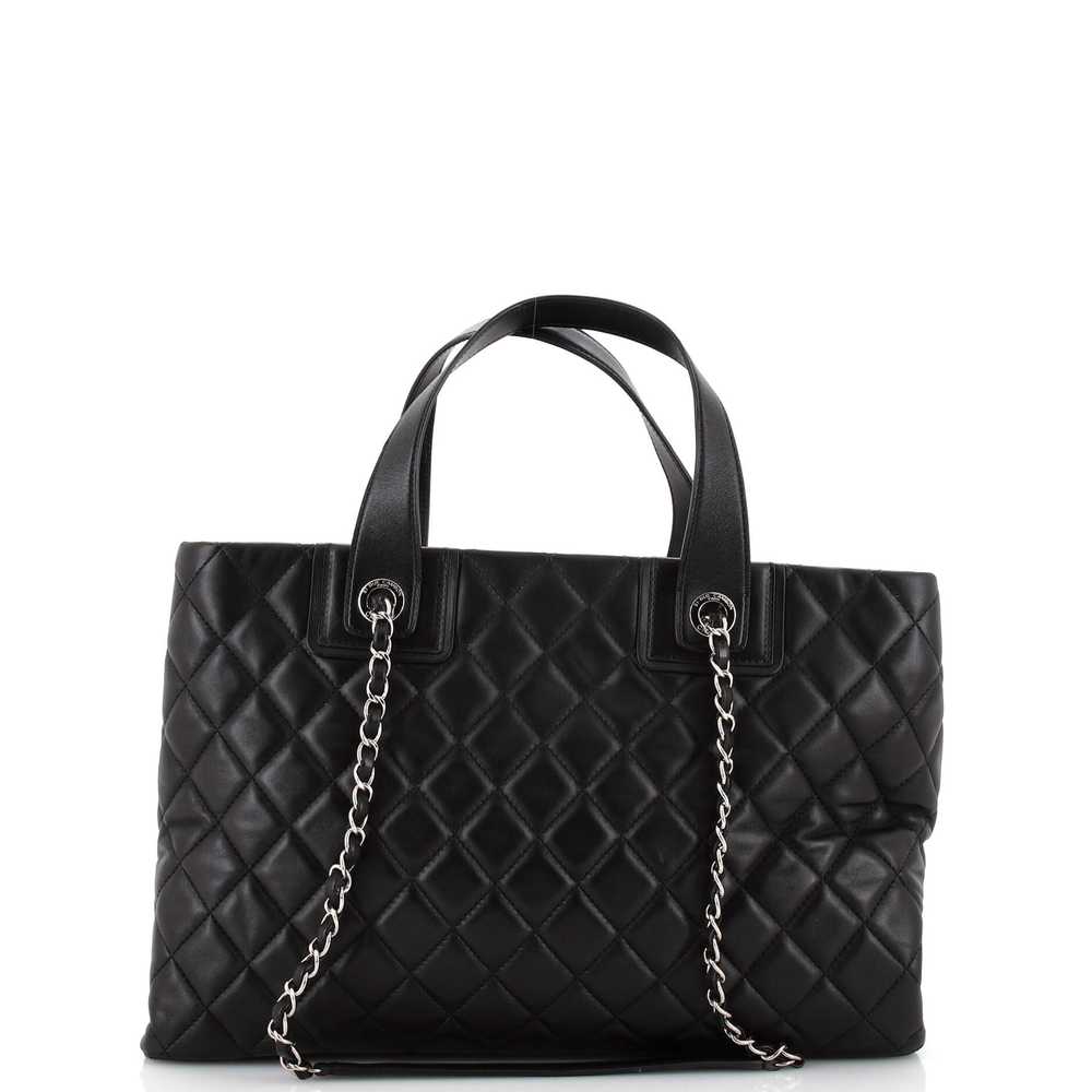 CHANEL Daily Shopping Tote Quilted Lambskin - image 4