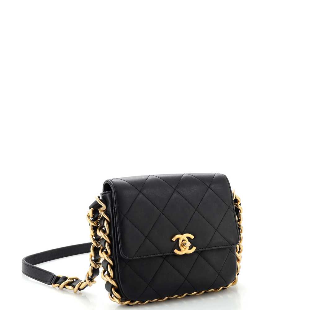 CHANEL Side Note Flap Bag Quilted Lambskin Mini - image 2