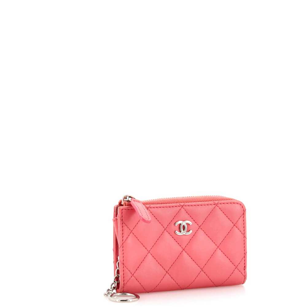 CHANEL CC Key Pouch Quilted Lambskin - image 2